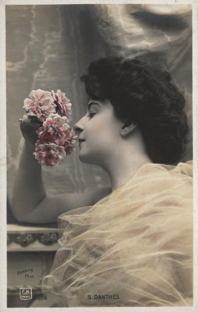 Woman with roses by French Photographer